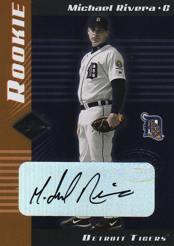 2001 Leaf Limited #324 Mike Rivera AU RC