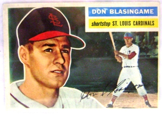 1956 Topps #309 Don Blasingame RC