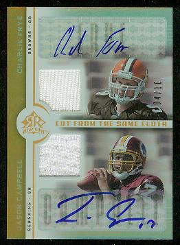 2005 Reflections Cut From the Same Cloth Autographs #FC Charlie Frye/Jason Campbell