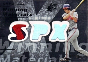 2007 SPx Winning Materials Patches Silver #JF Jeff Francoeur/99