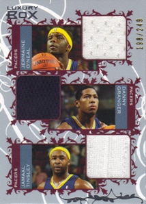 2006-07 Topps Luxury Box Courtside Relics Triple #OJT Jermaine O'Neal/Danny Granger/Jamaal Tinsley