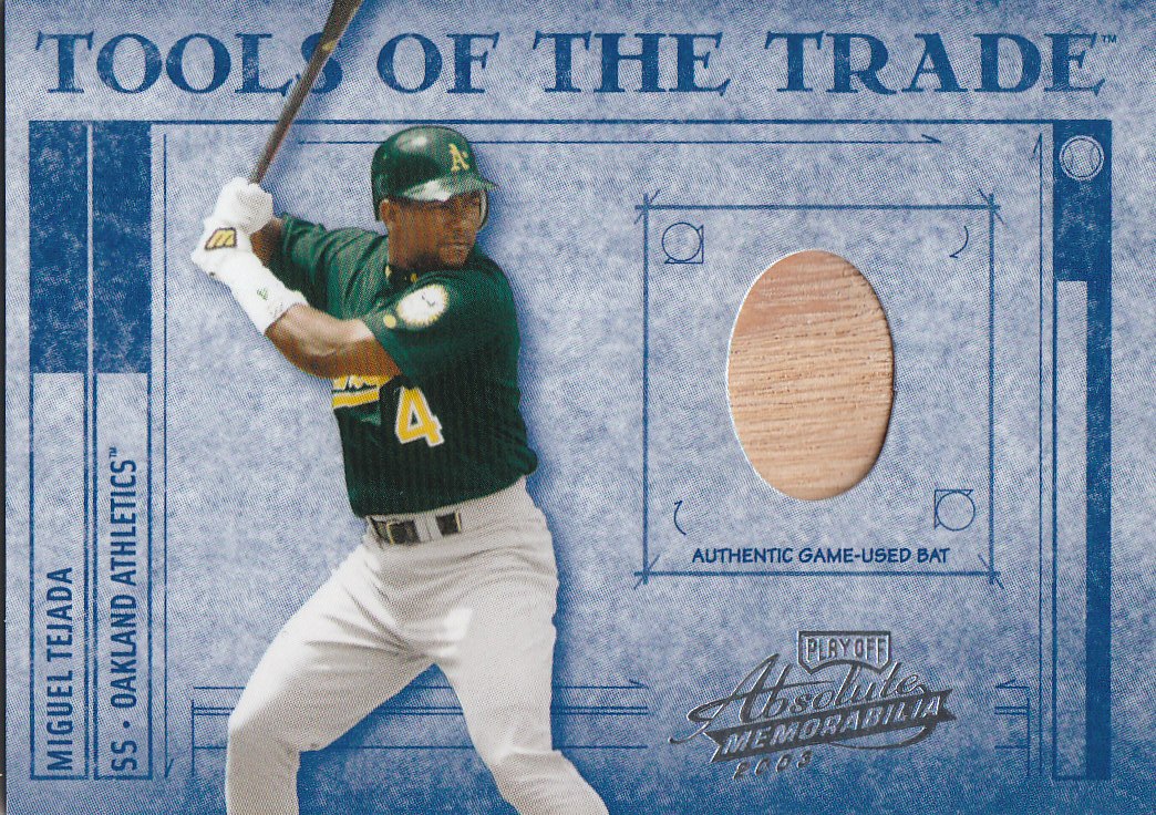 2003 Absolute Memorabilia Tools of the Trade Materials #55 Miguel Tejada Bat/250