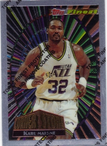 1994-95 Finest Cornerstone #CS4 Karl Malone