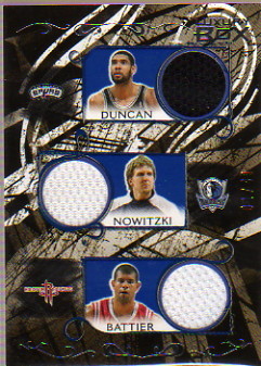 2006-07 Topps Luxury Box Relics Five #10 Tim Duncan/Dirk Nowitzki/Shane Battier/Peja Stojakovic/Rudy Gay