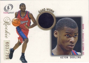 2000-01 Fleer Legacy #107 Keyon Dooling JSY RC