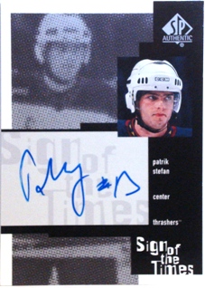 1999-00 SP Authentic Sign of the Times #PS Patrik Stefan