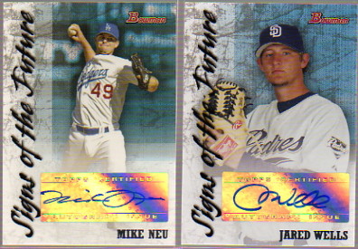 2007 Bowman Signs of the Future #JW Jared Wells