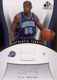 2006-07 SP Game Used #196 C.J. Miles JSY