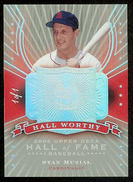 2005 Upper Deck Hall of Fame Hall Worthy Rainbow #SM1 Stan Musial