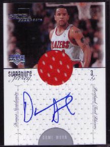 2000-01 Upper Deck Pros & Prospects Signature Jerseys #DS, Damon Stoudamire