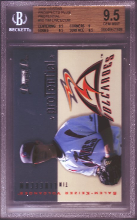 2006 TriStar Prospects Plus ProTential Tim Lincecum #10 BGS 9.5 GEM MINT