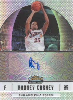 2006-07 Finest Rookie Autographs Refractors #63 Rodney Carney C