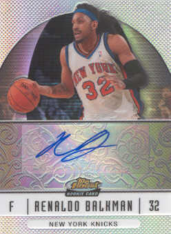 2006-07 Finest Rookie Autographs Refractors #93 Renaldo Balkman F