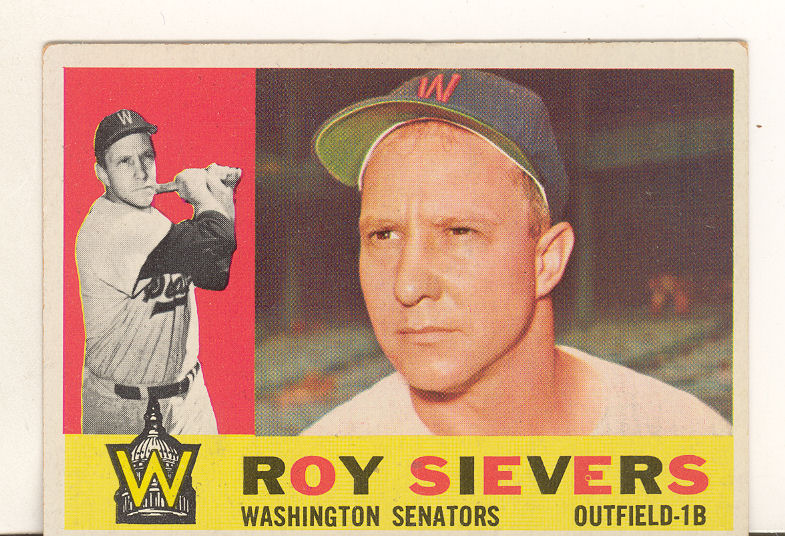 1960 Topps #25 Roy Sievers