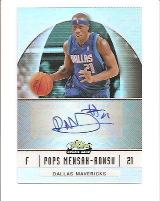 2006-07 Finest Rookie Autographs Refractors #83 Pops Mensah-Bonsu H