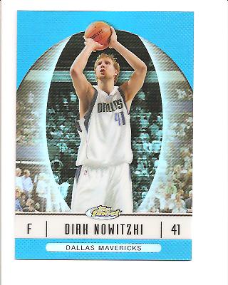 2006-07 Finest Refractors Blue #12 Dirk Nowitzki