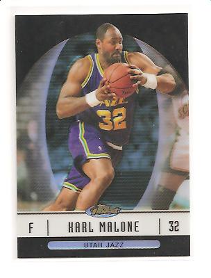 2006-07 Finest Refractors Black #47 Karl Malone
