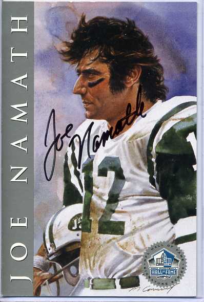 1998 Ron Mix HOF Platinum Autographs #74 Joe Namath