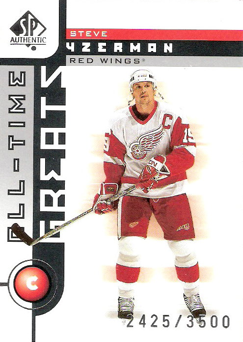 2001-02 SP Authentic #97 Steve Yzerman ATG
