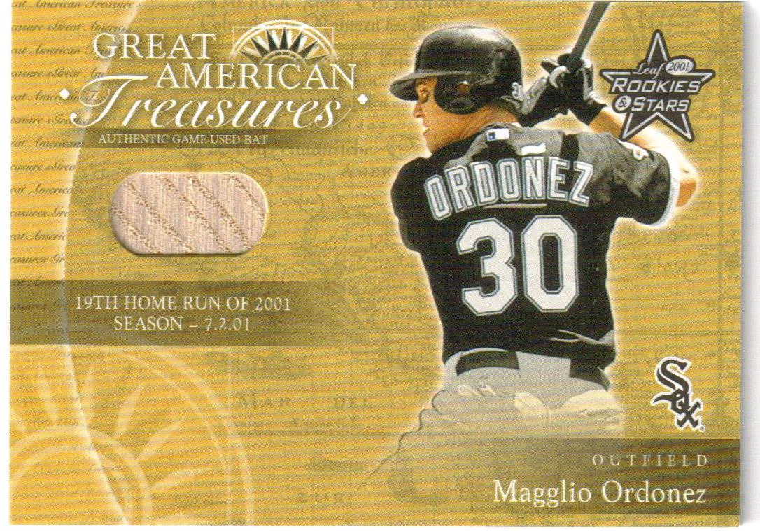 2001 Leaf Rookies and Stars Great American Treasures #GT2 M.Ordonez HR Bat/200 *