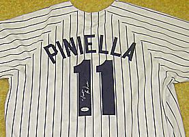 LOU PINIELLA autographed ( signed ) New York Yankees jersey JSA