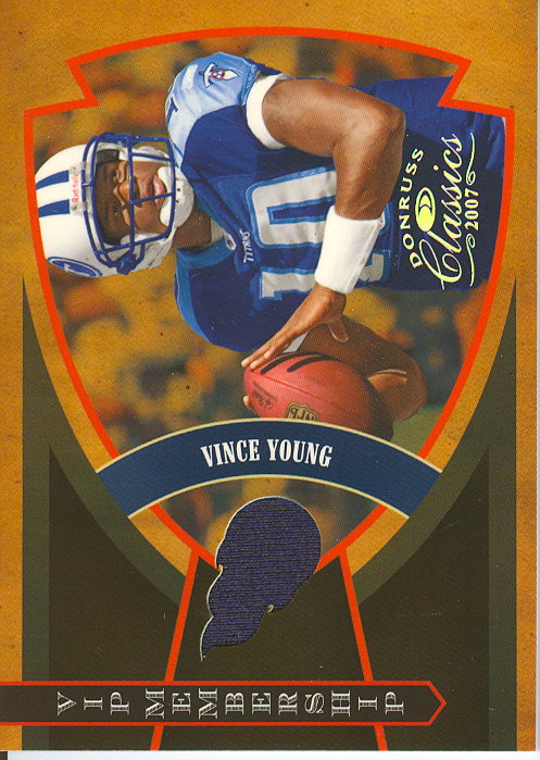 2007 Donruss Classics Membership VIP Jerseys Team Logo #8 Vince Young/10