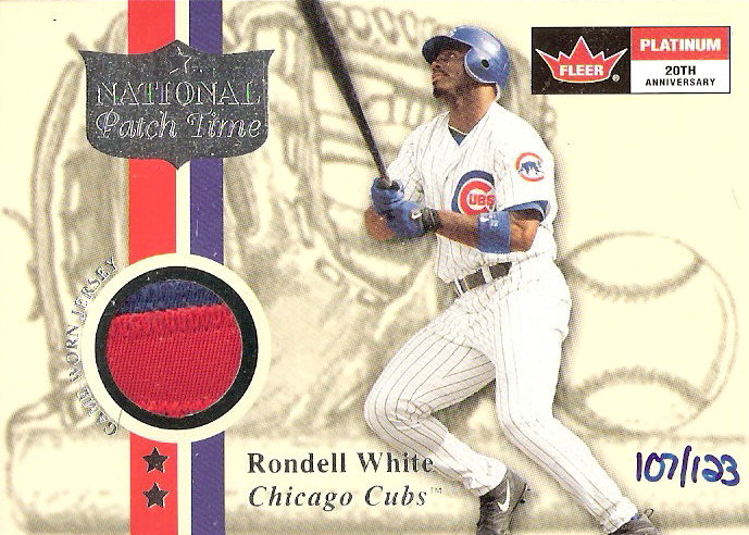 2001 Fleer Platinum National Patch Time #62 Rondell White S1