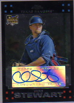 2007 Topps Chrome #350 Chris Stewart AU RC