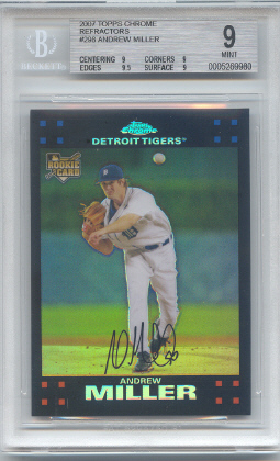 2007 Topps Chrome Refractors #298 Andrew Miller