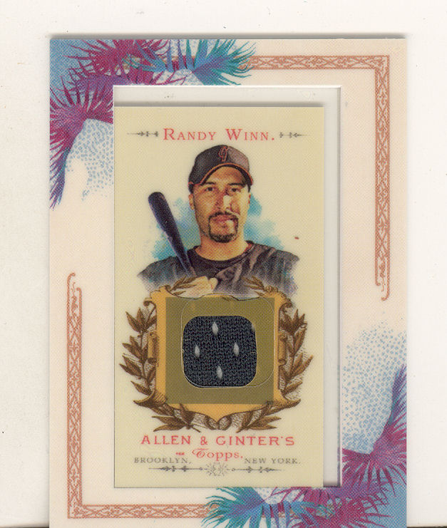2007 Topps Allen and Ginter Relics #RW Randy Winn J