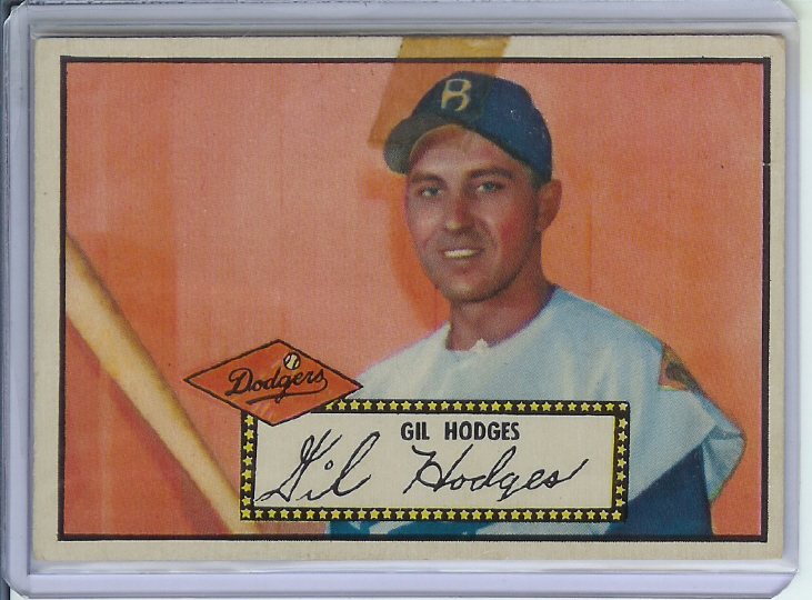 1952 Topps #36A Gil Hodges Black