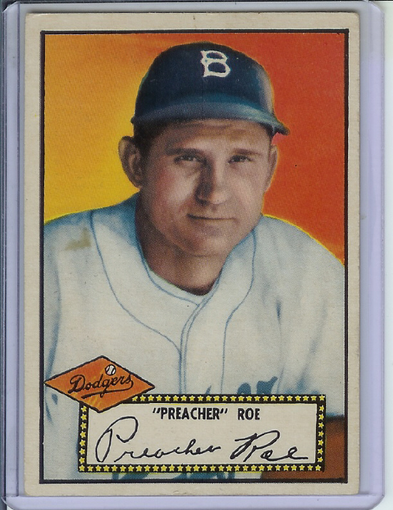 1952 Topps #66A Preacher Roe Black