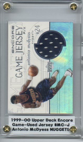 1999-00 Upper Deck Encore Game Jerseys #MCJ Antonio McDyess