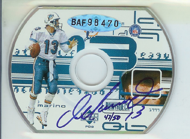 1999 Upper Deck PowerDeck Autographs #DM Dan Marino