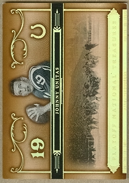 2006 Playoff National Treasures Gold #76 Johnny Unitas