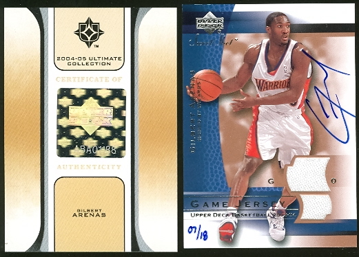 2004-05 Ultimate Collection Buybacks #6 Gilbert Arenas/SwtShJsy/18