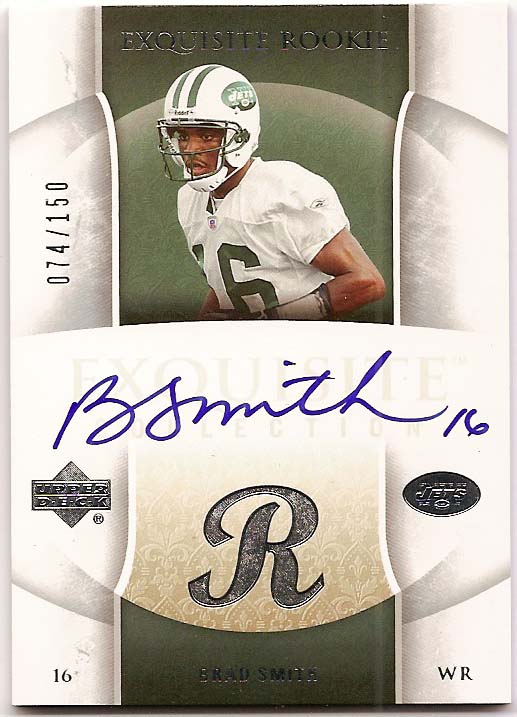 2006 Exquisite Collection #65 Brad Smith AU RC