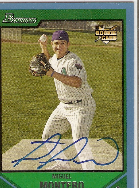 2007 Bowman Blue #230 Miguel Montero AU