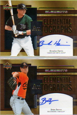2007 Upper Deck Elements Elemental Autographs #BU Brian Burres