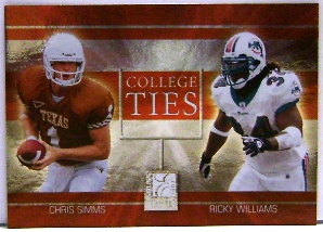 2003 Donruss Elite College Ties #CT1 Ricky Williams/Chris Simms