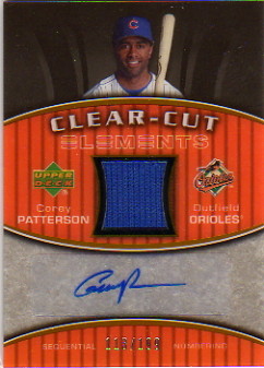 2007 Upper Deck Elements Clear Cut Elements Silver #CP Corey Patterson