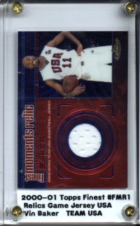 2000-01 Finest Moments Relics #FMR1 Vin Baker D
