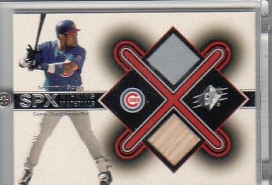 2001 SPx Winning Materials Bat-Jersey #SS Sammy Sosa