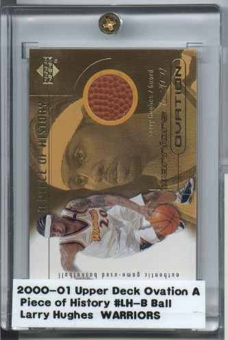 2000-01 Upper Deck Ovation A Piece of History #LHB Larry Hughes