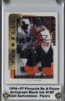 1996-97 Be A Player Autographs #189 Kjell Samuelsson