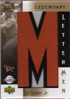 2007 Sweet Spot Classic Legendary Lettermen #LL22M Cal Ripken Jr. M/25