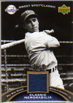 2007 Sweet Spot Classic Classic Memorabilia Patch #PR Pee Wee Reese/55