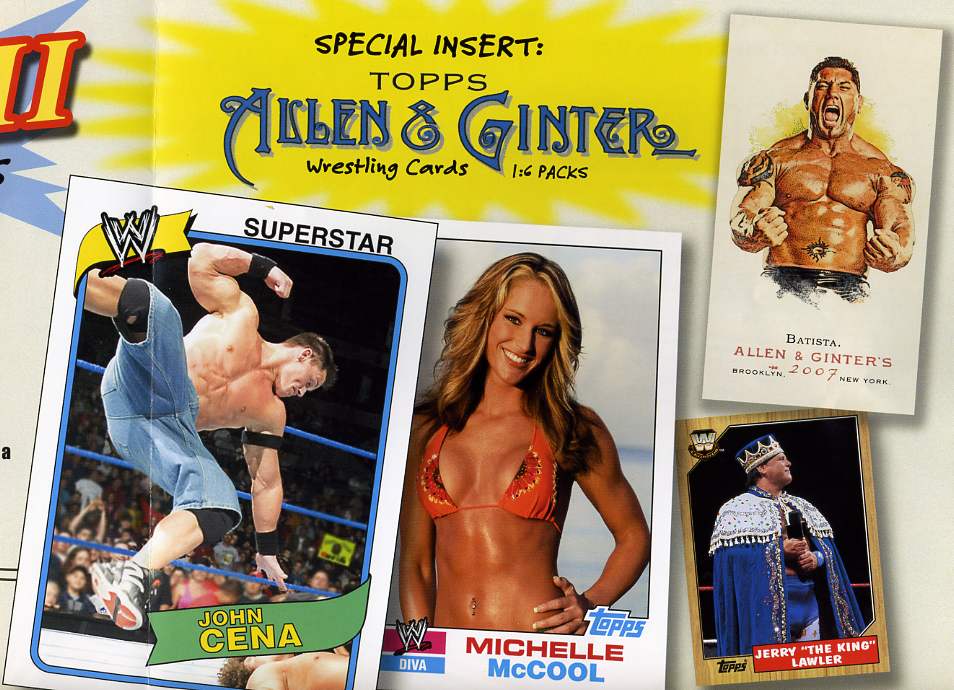 2007 Topps Heritage III WWE Wrestling Factory Sealed Hobby Box (Series 3) (Random Autograph Cards & Memorabilia Cards)    