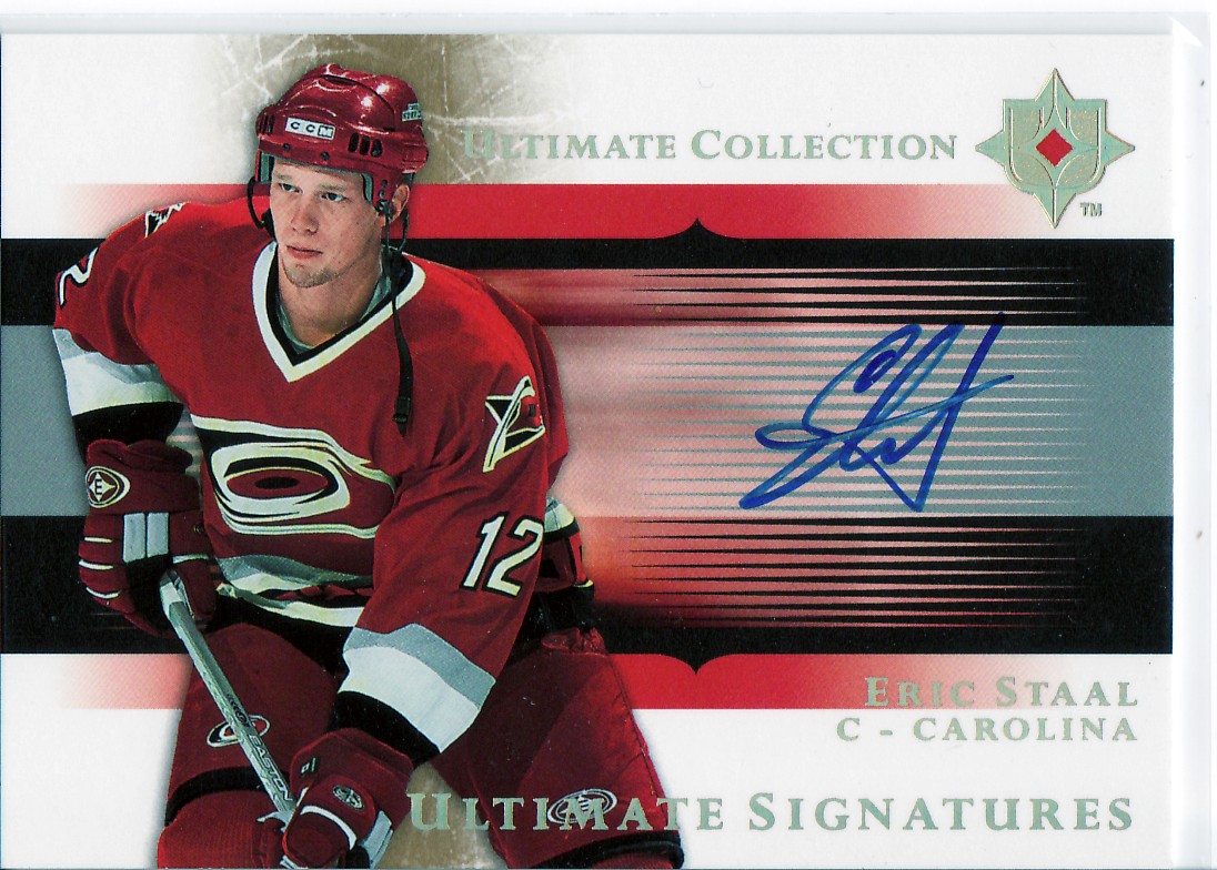 2005-06 Ultimate Collection Ultimate Signatures #USES Eric Staal EXCH
