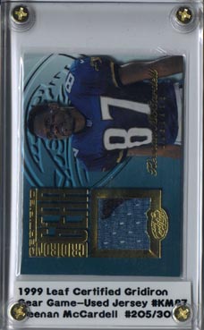 1999 Leaf Certified Gridiron Gear #KM87 Keenan McCardell